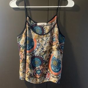 Patterned Flowy Crop Top